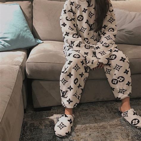 louis vuitton pajamas women|louis vuitton fuzzy pants.